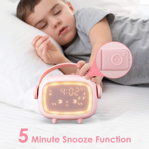 Ladattava lasten herätyskello, lasten uniharjoitus, herätysvalo ja yövalo