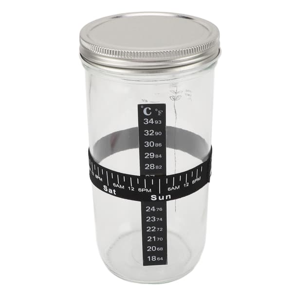 34OZ surdegsbröd jäsningsglasburk jäsdeg brödbakningstillbehör termometer med lock