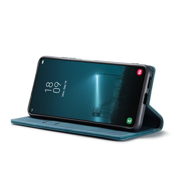 CaseMe Slim Plånboksfodral Samsung Galaxy S22 Blå_xx