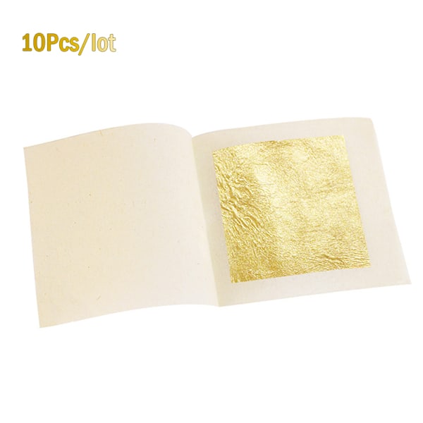 10 stk 24K gullfolie spiselige gullblad for DIY-kaker