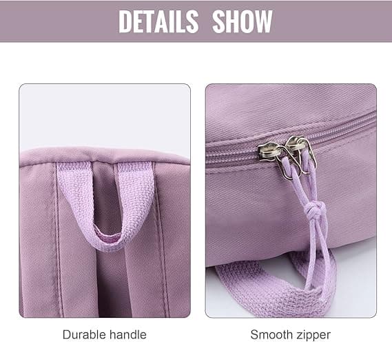 Kawaii School Backpack for Girls Cute Aesthetic Backpack School Bag with Pins and Accessories Purple