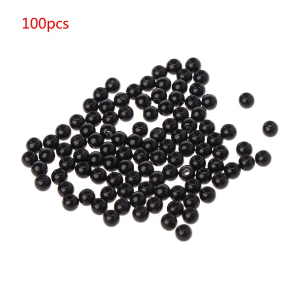 100 stk 3-12 mm sorte dukkeøyne sikkerhetssømmer perler for DIY bjørn utstoppede leker 0.01 3MM