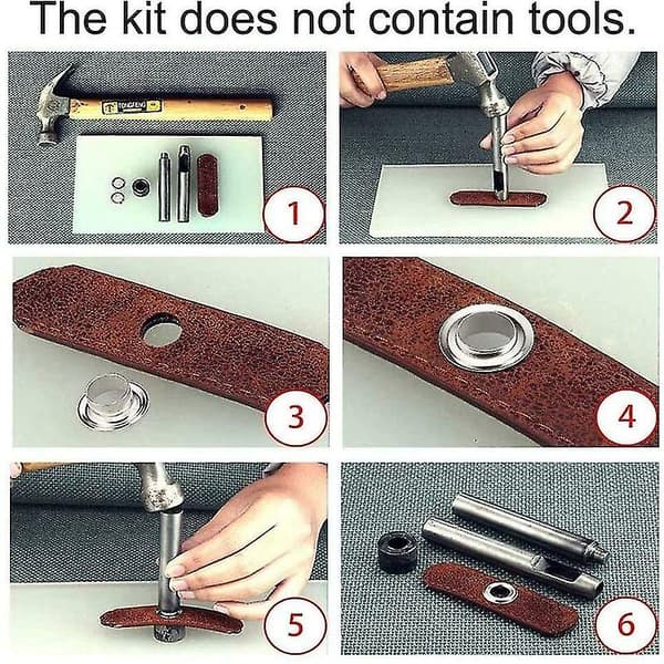 50 Öglor Grommets Set 20mm Ögla Ögle Kit För Canvas Tarp Reparation Tält
