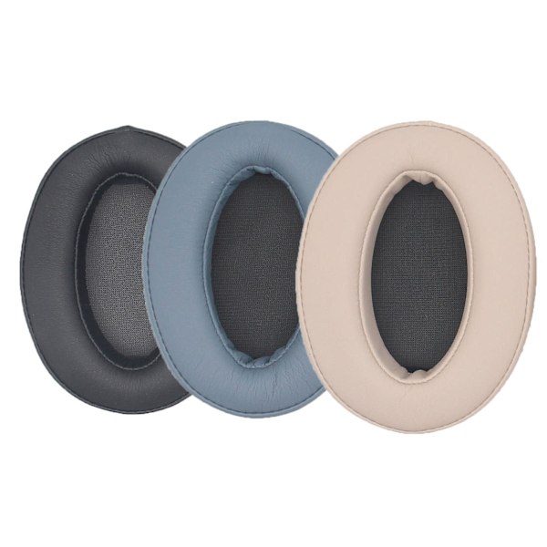 Läder Öronkuddar för Sony WH-H910N Hörlurar med Plastspänne Blue