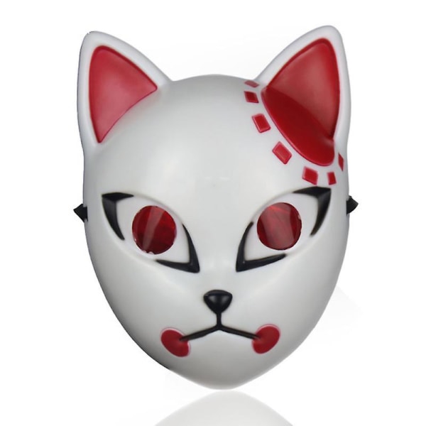 Demon Slayer Mask Kimetsu No Yaiba Fox Mask Halloween Julfest Cosplay rekvisita