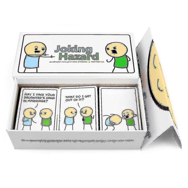 Pöytäkorttipeli Joking Hazard Pohjois-Amerikan lautapeli Korttipaikka Aikuisten lasten leirintäjuhlapeli Lelu_b