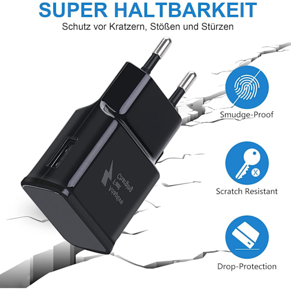 USB-opladningsport Hurtig oplader til Samsung og andre smartphones