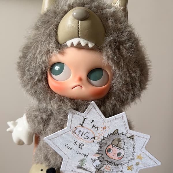 Zsiga Plysch Vinylfigur Blind Box, 11 cm Samlarobjekt Nyckelringsdocka för Present och Display Unruly
