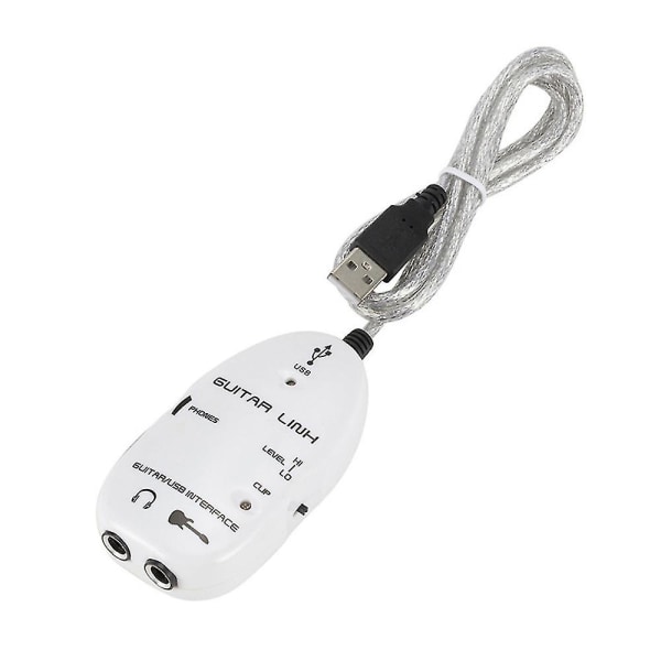 Gitar til USB-grensesnitt koblingskabeladapter lydkontakt opptaker for PC/datamaskin beste gave