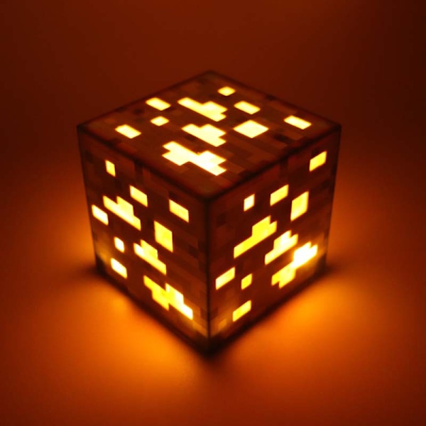 Minecraft omgivende diamantminerallampe yellow mining lamp