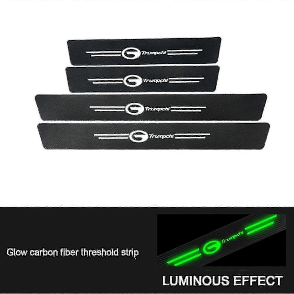 Nytt Automatiskt Dörrtröskelskydd Anti-repor Dörrtröskelskydd Kompatibelt med Biltillbehör fast-WELLNGS Benz 4pcs