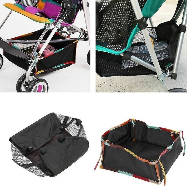 Barnvagn Korg-barnvagn Nedre förvaringsväska Oxford Cloth Baby Barnvagn Korg