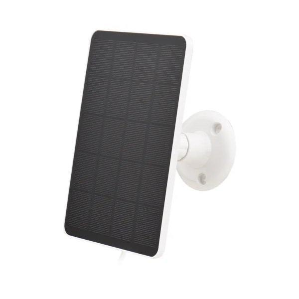 4W 5V solpanel til sikkerhedskamera Soloplader med 10 fod kabel DIY Vandtæt justerbart solpanel til udendørs brug