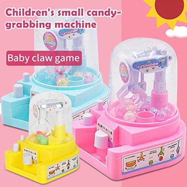 Manuaalinen Mini Candy Claw Machine -kaukosäädin Sisäpelit Uusi päivitetty kynsilelu lapsille