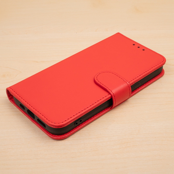 Samsung Galaxy A15 / A15 5G - Kotelo Mobiililompakko Punainen Ed RED
