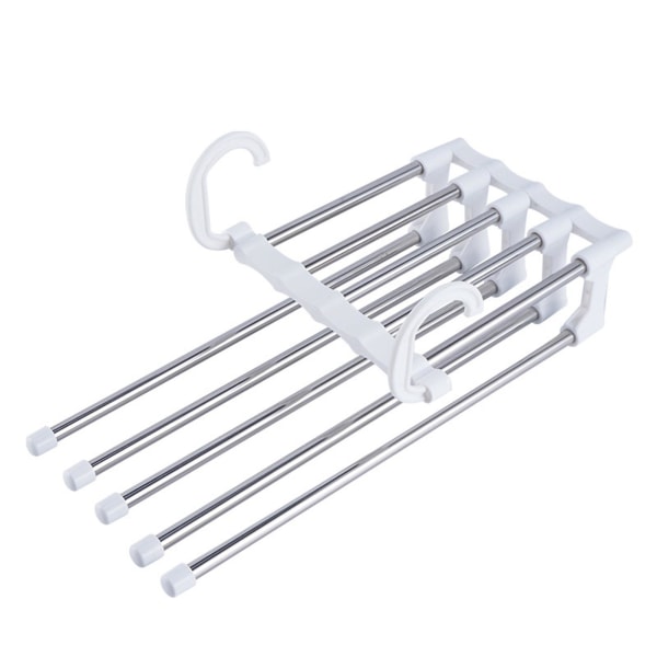 Multi-layer Pants Hanger Horizontally Or Vertically Folding Stainless Steel