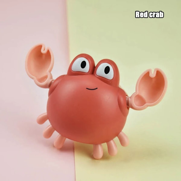 Sød Bade-Skildpadde Hval Pool Strand Klassisk Kæde Opvindslegetøj Vandlegetøj til Børn Red crab