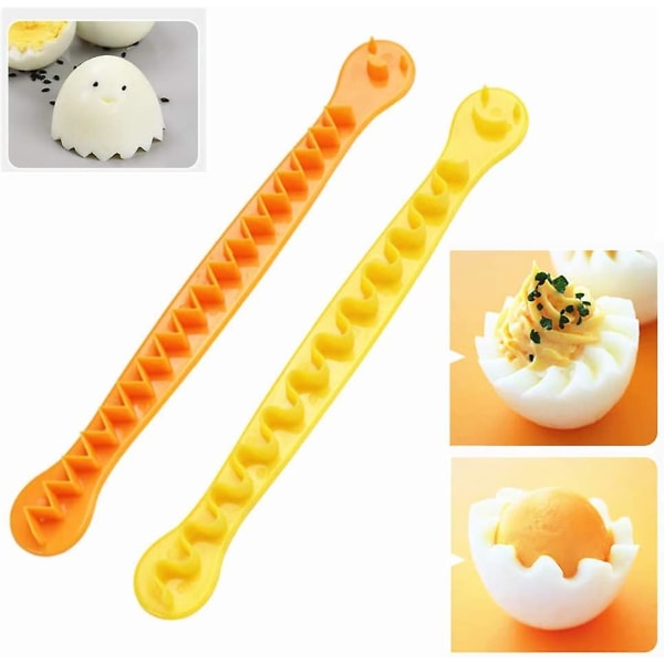 2 Pieces Cute Shape Egg Slicer