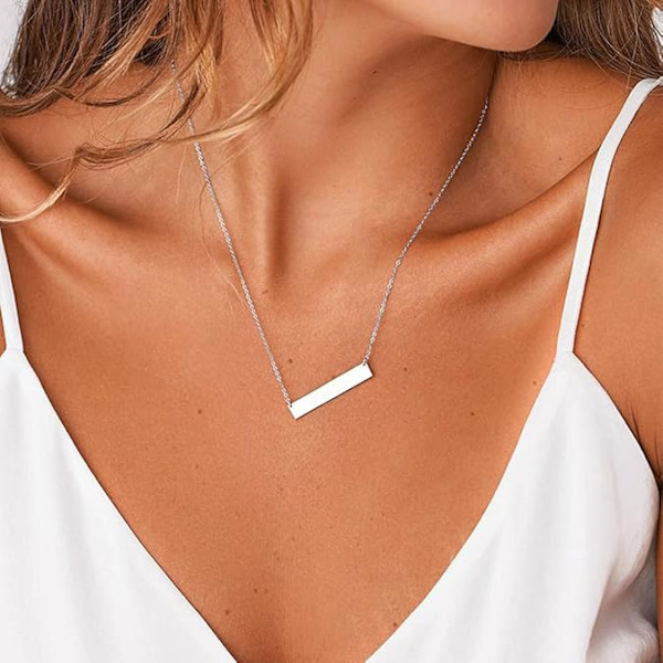 Smykkesett med flere lag, håndlaget 14K gullbelagt Sliver