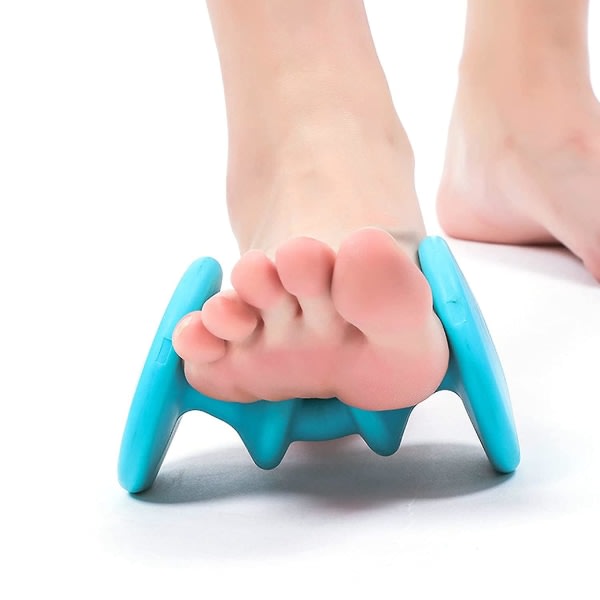 Jalkahierontarulla, kannettava jalkarulla Jalkojen refleksologia syväkudosten akupainantapalautukseen rentoutumiseen (sininen)