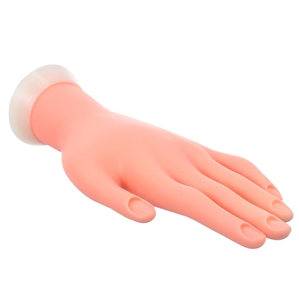 Manicure øv bøjning af hånd Nail Art Håndtræning Falsk model Manicureværktøj (24X9 cm, kødfarve)