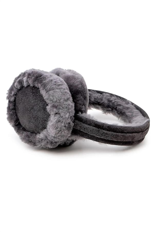 Fåreskindsmuffer til kvinder - Komfortable og varme øremuffer 506-100 Grå Grå One Size Grå Grey One Size