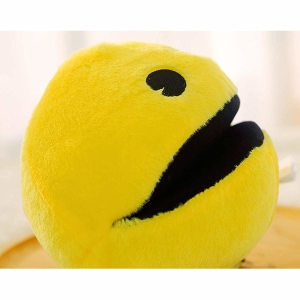 Pac-Man pehmolelu 6 tuumaa elävän tuntuinen keltainen Pac-Man täytetyt eläin-anime-pehmotyyny