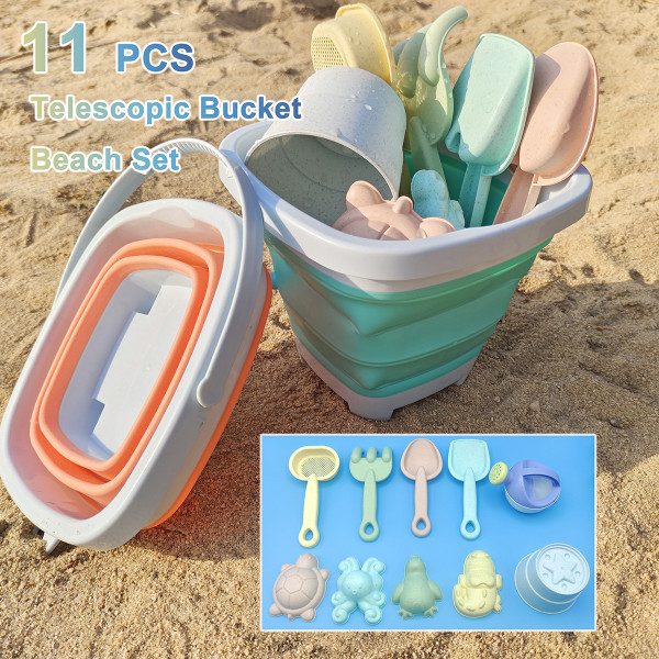 11 STS Beach Sand Leksaker Set - Kul Morandi färgkombination