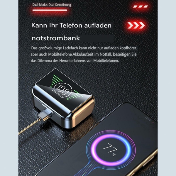 Bluetooth kuulokkeet korvassa, langattomat kuulokkeet mikrofonilla