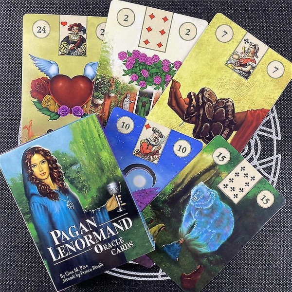 Uusi pakanallinen Lenormand-orakel -kortit täysi englanti klassinen lautapeli Imag