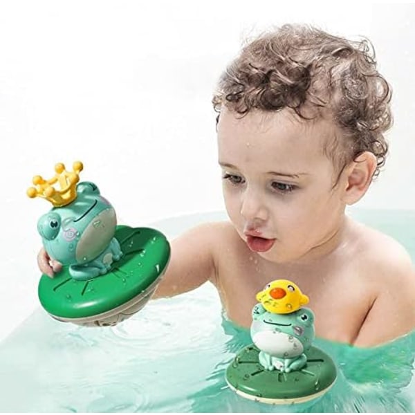 Elektrisk Baby Bath Frog Legetøj, Spray Vand Spray Sprøjte Legetøj 4 i 1 Badekar Bad