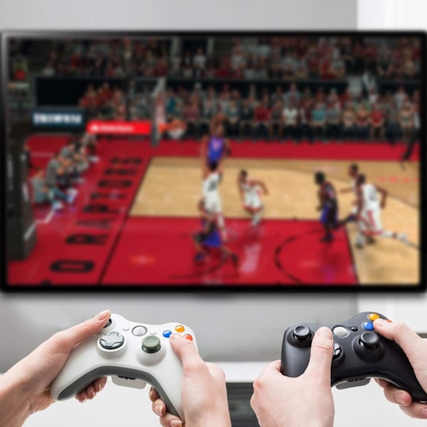 Trådlös handkontroll för Xbox 360, xbox 360 spelkontroll Gamepad, knappar förbättrad ergonomisk design joystick för Microsoft Xbox & Slim 360 PC