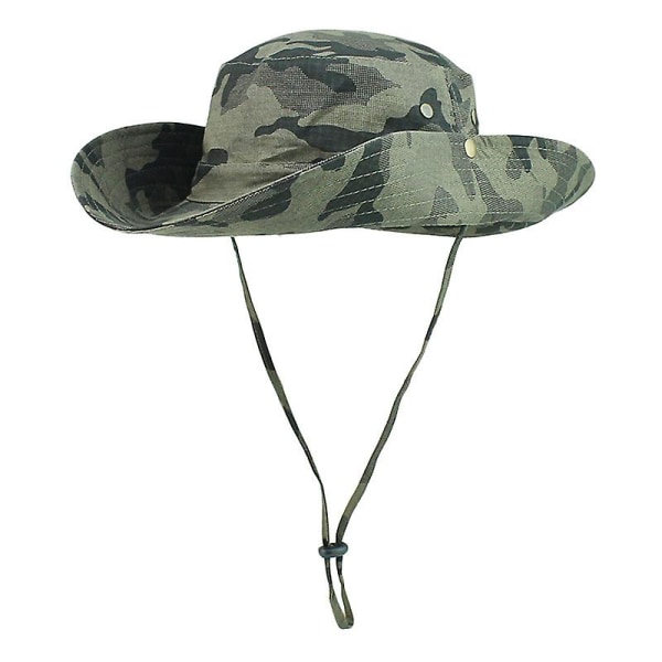 Camo Pustende Boonie Hat med bred rand
