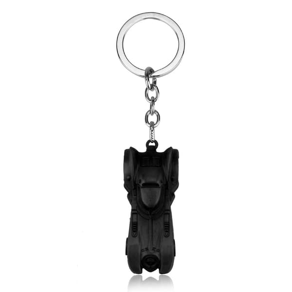 Batman Rubber Keychain from Comics, Black and Yellow Combination R