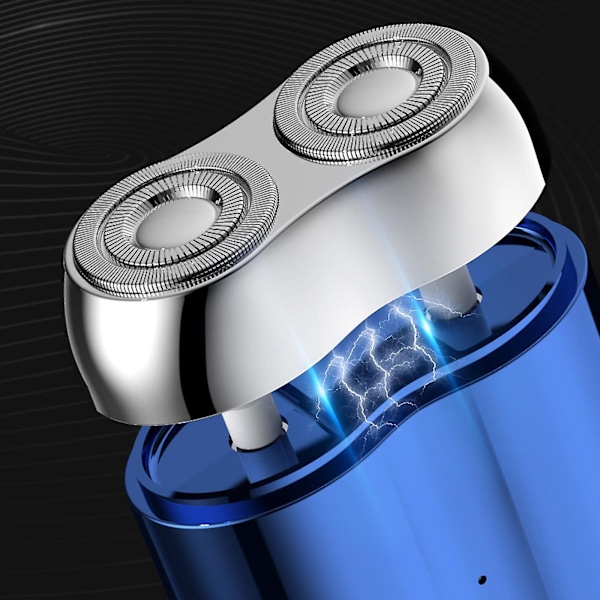 Mini Razor Kannettava Sähköpartaveitsi Miehille USB-Latautuva Partaveitsi Kotimatka Green