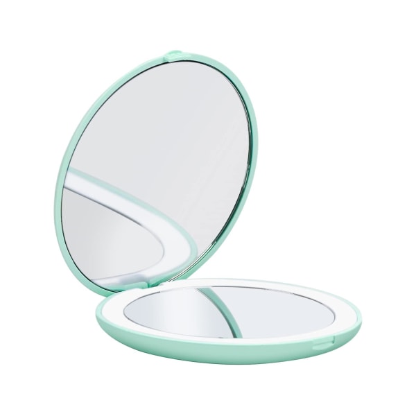 Pocket Led Mirror, Mini Makeup Mirror, bärbar upplyst spegel
