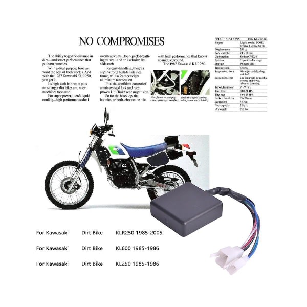 21119-1180 Motorcyklar Tändlåda för Dirt Bike Kl250 Kl600 Klr250 -2005 Tändningskontrollmodul