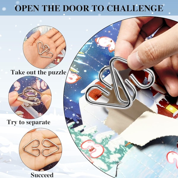 1:a Adventkalender 2024 Barn Vuxna Pussel Pojkar Flickor, 24 P