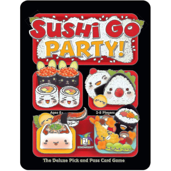 Gamewright | Sushi Go Party Game | Card Game | Ages 8+ | 2-8 Players | 20 Minutes Playing Time[hsf]