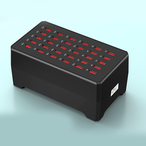Kannettava USB-laturi 150W Moniporttinen latausasema Puhelimen laturin sovitinpohja älykkäällä suojauksella null - US 0.66