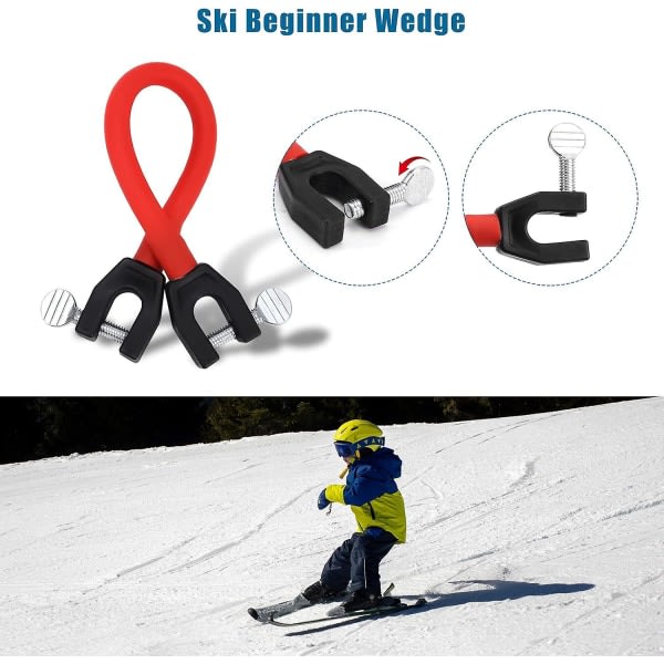 2-delt skituppkobling for barn Ski Treningshjelp alpinutstyr