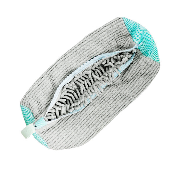 Skovaskepose for vaskemaskin, vaskemaskin skobag, glidelås av høy kvalitet, gjenbrukbar skorengjøringspose for vask (grå) grey 1pc