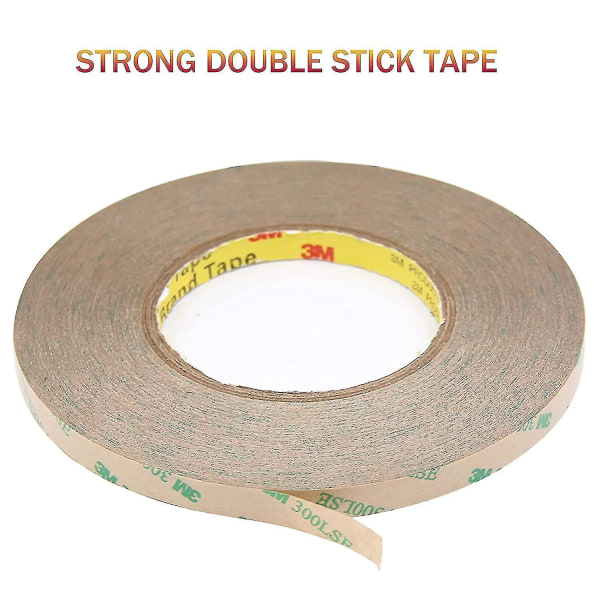 3M dobbeltklæbende tape, stærk, 50 meter lang, 10 mm bred til 5050 5630 Smd LED-strimler (tapeklæbemiddel)