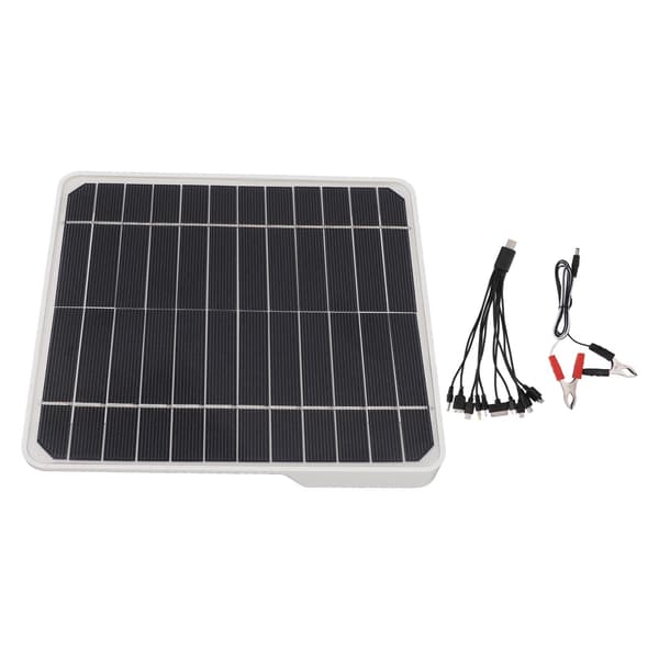 10w solcellepanel billading 12v lading mobiltelefonbatteri