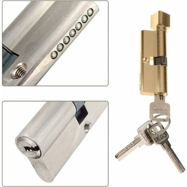 Sylinteri 70mm*29mm Turvalukon Sylinteri Koti Sylinterilukko Nuppi Etuoven Lukon Sylinteri Euro Lukko Profiilisylinteri, 2 kpl_xx