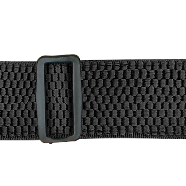 Slidstærke sorte seler - 3,8 cm i X-form med plastikclips