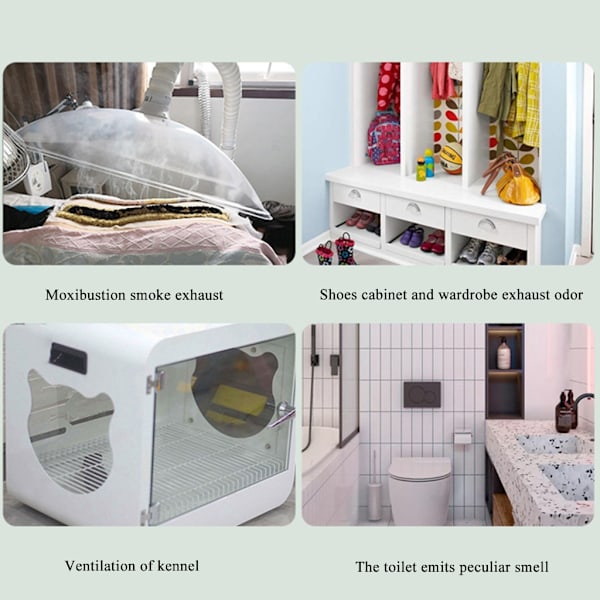 USB-justerbar hastighed lodde røgabsorber ESD røgudsugningsventilator rørledning udstødningsventilator med 1/3/6M rørventilationslap null - Damn 6m tube 0.4