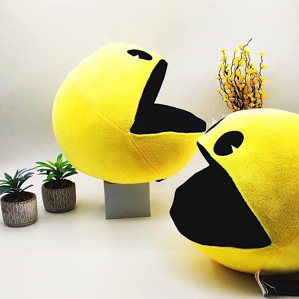 Pac-Man plyschleksak 6 tum livliknande gul Pac-Man plyschdjur Anime plyschkudde