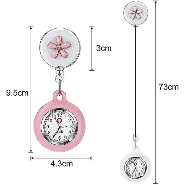 Watch, infällbara hängande klockor med klippslag, cover Watch med brooc