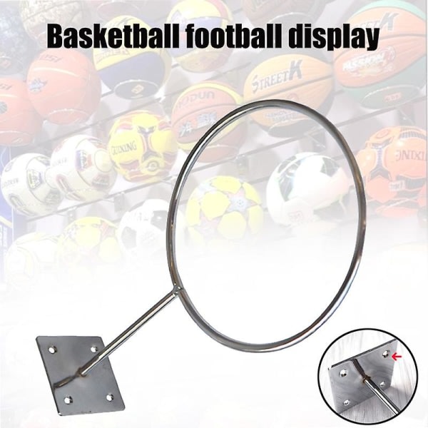 Basketball Fotball Holder Veggmontert Fotball Volleyball Ball Display Oppbevaringsstativ